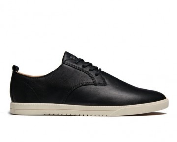 Clae ellington leather black milled leather cla01246