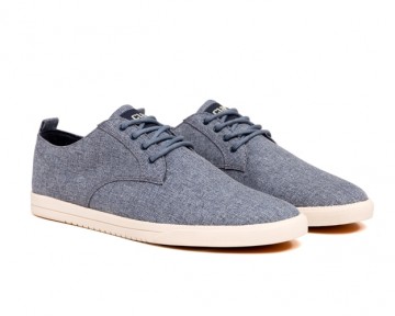 Clae ellington textile navy chambray cla01275 pair