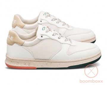 Clae malone lite off white trek green sunset cl23aml02 sneaker pair 2