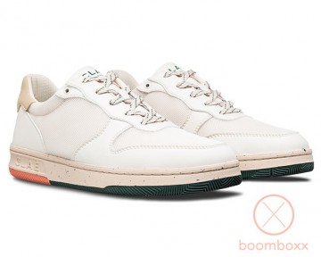 Clae malone lite off white trek green sunset cl23aml02 sneaker pair