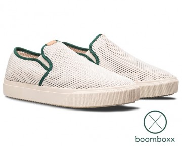 Clae porter knit eggnog trekking green cl23apk01 sneaker pair