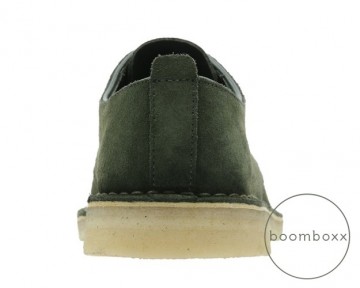Clarks original desert london dark green 26138266 men back