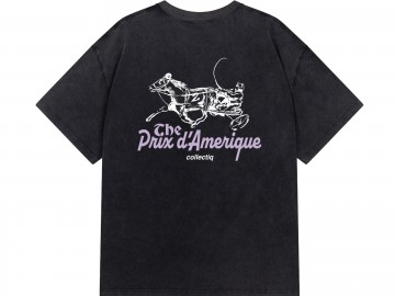 Collectiq trotting prix t shirt fade black cc 61003 006
