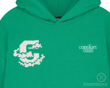 Comfort club celestial cloud hoodie leaf green cc 53006 505 front zoom