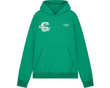 Comfort club celestial cloud hoodie leaf green cc 53006 505 front