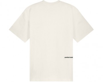 Comfort club logo tee off white black cc n1010 109 achterkant