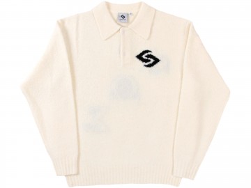 Comfort club omega knit polo off white cc 54012 000