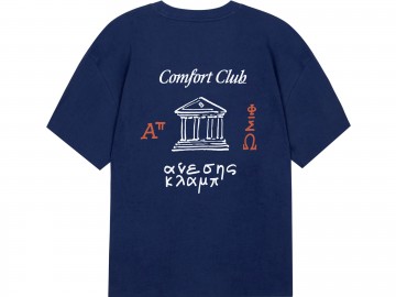 Comfort club parthenon t shirt medieval blue cc 51027 600 achterkant