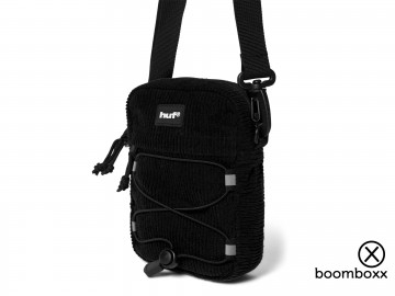 Corduroy bowery side bag black ac01188 black zijkant