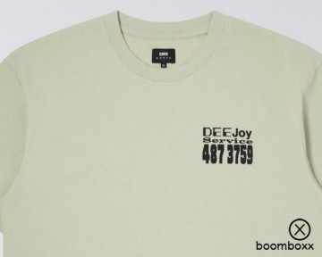 Edwin dee joy t shirt desert sage i03444028v6703 voorkant