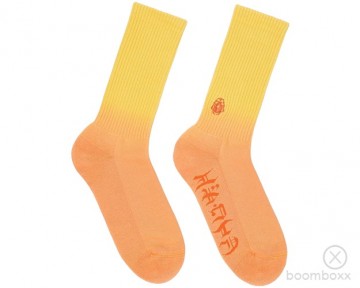 Edwin dip dye socks iceland poppy i0349422zi6703 pair