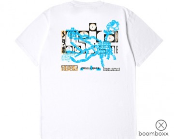 Edwin helix t shirt white i034174026703 backprint