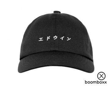 Edwin katakana cap black unwashed i033397899906 front