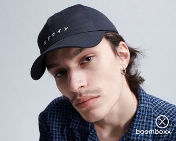 Edwin katakana cap navy unwashed i033397779806 fotoshoot