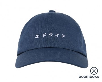 Edwin katakana cap navy unwashed i033397779806 front
