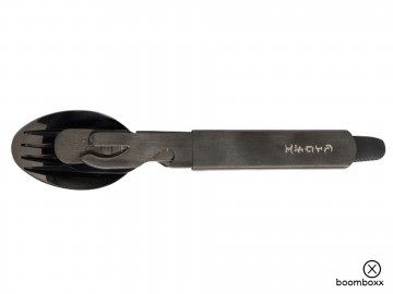 Edwin picnic set stainless steel black i0359398900 set in houder