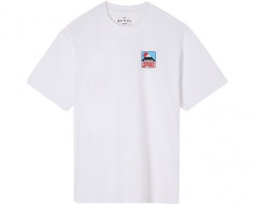 Edwin sunset on fuji san tee white i035001020003