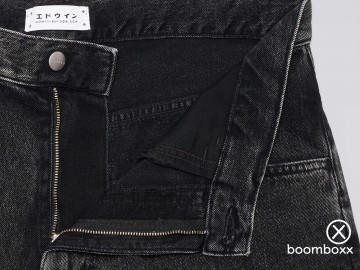 Edwin worker short black matt wash i034934890m00 voorkant