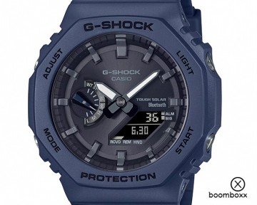 G shock ga b2100 1aer blauw horloge zoom