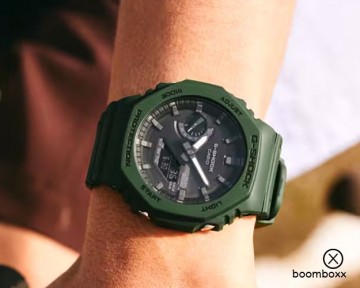 G shock ga b2100 3aer groen horloge fotoshoot
