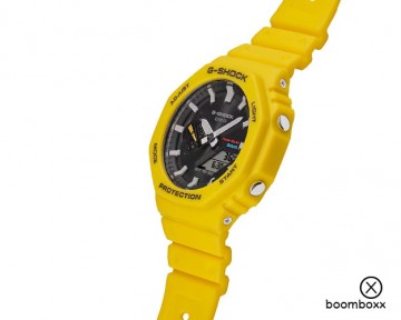 G shock ga b2100c 9aer geel horloge zijkant