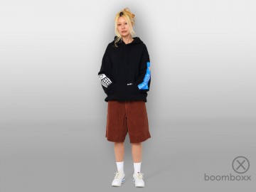 Gimme the loot po hoodie black pf00805 black fotoshoot 1