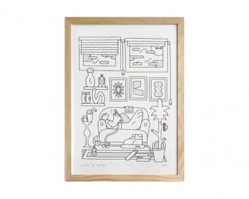 Home riso print by maxim de gilder mdg01 with frame 0