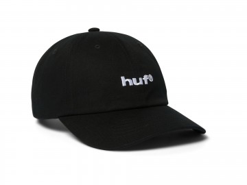 Huf 89 embroidery 6 panel hat black white ht00935 bkwht rechts