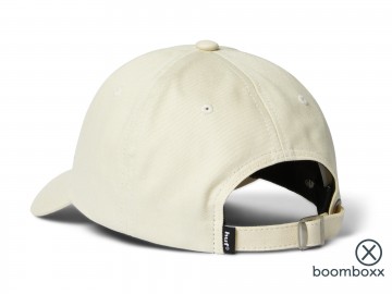 Huf 89 embroidery 6 panel hat cream black ht00935 crblk achterkant