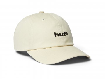 Huf 89 embroidery 6 panel hat cream black ht00935 crblk