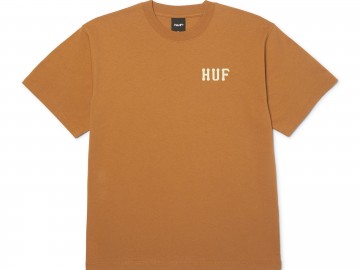 Huf classic h t shirt brown sugar cream ts02761