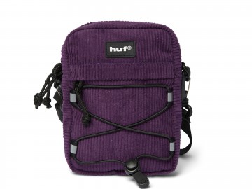 Huf corduroy bowery side bag dark berry ac01188 dkber