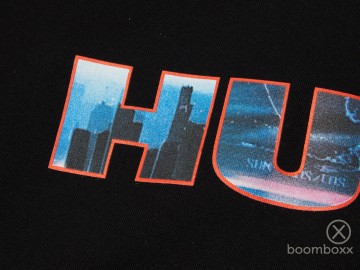 Huf flight path ss tee black ts02619 black extra zoom