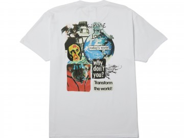 Huf gimme the loot t shirt white ts02622 white