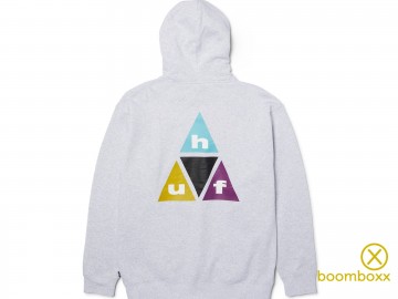 Huf prims hoodie heather grey pf00835 htgry achterkant