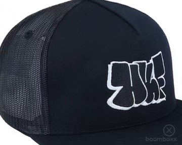 Huf remio wavy trucker cap black ht00730 black zoom