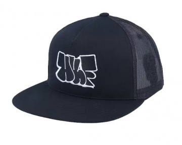 Huf remio wavy trucker cap black ht00730 black