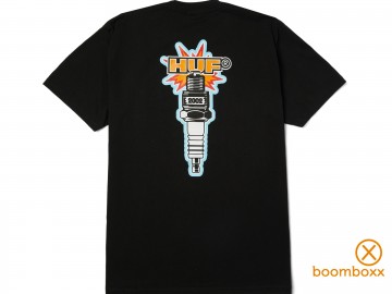 Huf spark it up t shirt black ts02621 black achterkant