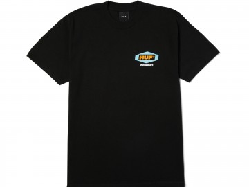 Huf spark it up t shirt black ts02621 black