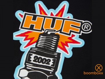 Huf spark it up t shirt black ts02621black zoom