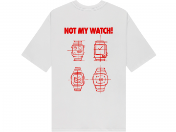 Kaibe x pockies watch t shirt white kxp ws achterkant