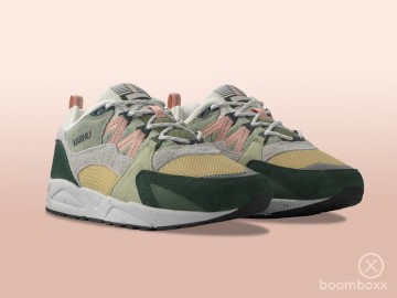 Karhu fusion 2 darkest spruce cameo rose f804194 artist impression by boomboxx store