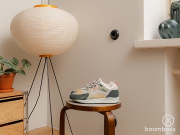 Karhu fusion 2 darkest spruce cameo rose sneaker f804194 fotoshoot 3