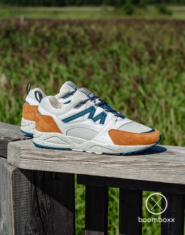 Karhu fusion 20 nugget deep lagoon sneaker f804150 photoshoot