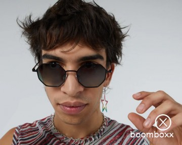 Komono jean black matte zonnebril kom s9876 fotoshoot 2