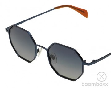 Komono jean blue satin rust kom s9879 zonnebril zijkant