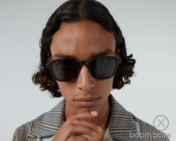 Komono matty black tortoise zonnebril kom s9525 fotoshoot 2