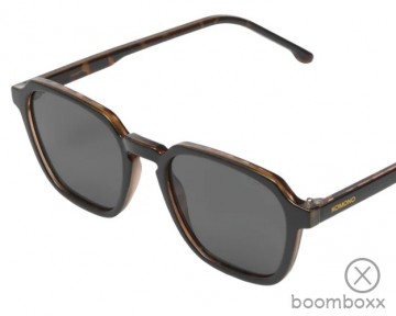 Komono matty black tortoise zonnebril kom s9525 zijkant