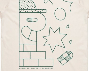 Maxim de gilder x boomboxx tee vintage white bmbx21 msdgldr back