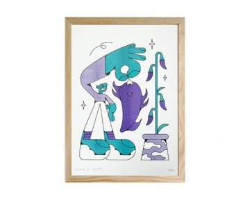 Pepper riso print by maxim de gilder full in frame